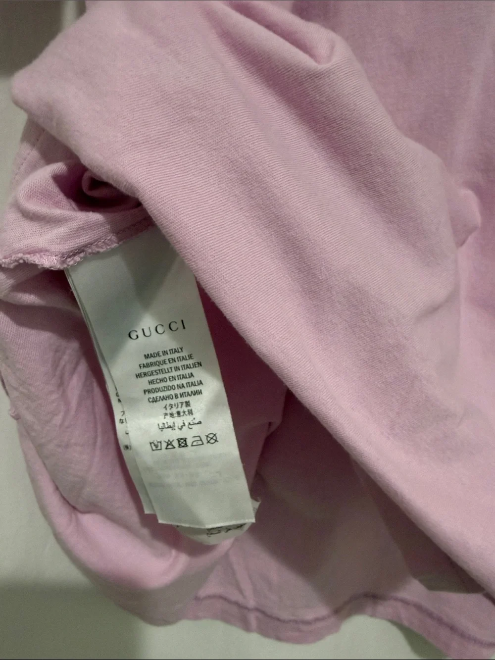 Gucci Pink Graphic T-Shirt Oversized Logo Skull Print Cotton Tee Made in Italy